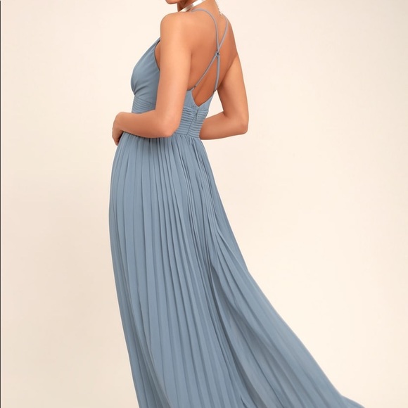 Depths of My Love Dusty Blue Maxi Dress - Picture 2 of 7